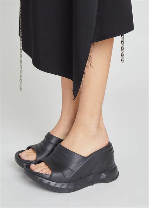 givenchy mink slides fit|Givenchy marshmallow sandals.